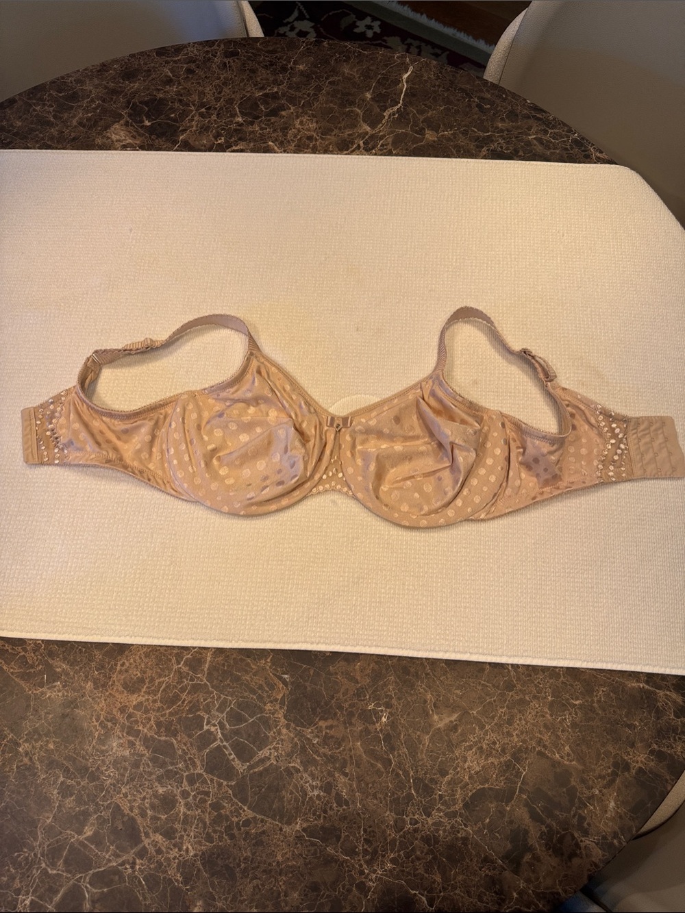 Wacoal 38G underwire Nude Polka Dot Underwire Bra - Women's Supportive Lingerie